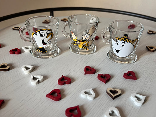 Tazzine da caffè - Set La bella e la bestia